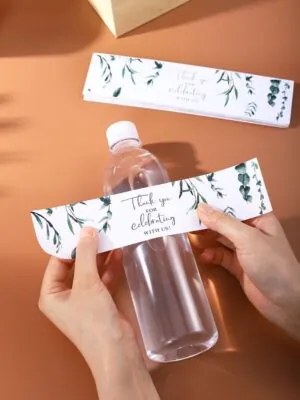 100 ملصق لقنية ماء